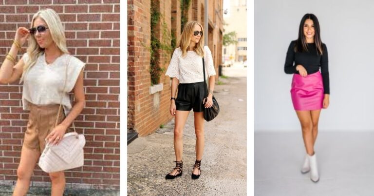 How To Wear Leather Shorts In Summer