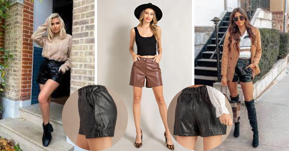 Faux Leather Shorts
