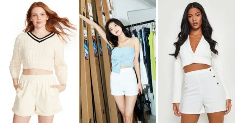 White Faux Leather Shorts