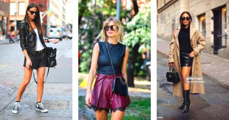 How to Style Leather Shorts with Statement Bags