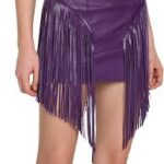 Styles of fringe leather shorts